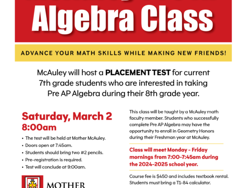 Mother McAuley Upcoming Events!