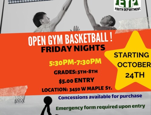 Open Gym Basketball Is Back! EP Youth Department