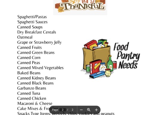 Harvest Sunday Food Collection