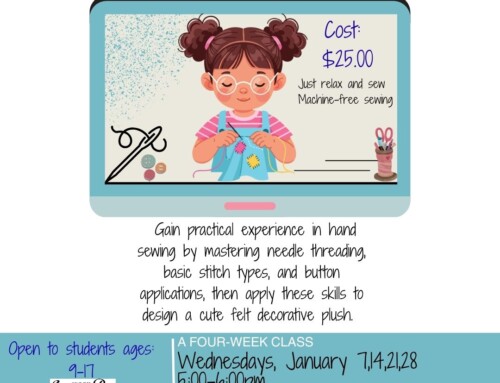 Youth Hand Sewing Class!