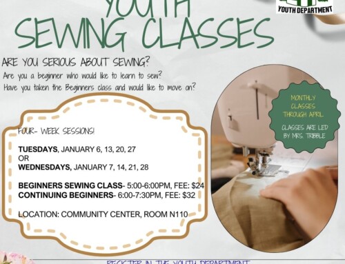 Youth Sewing classes!